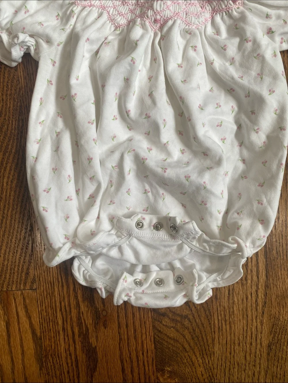 bella bliss Baby Girl's Casey Floral Cotton Bubble Romper, size 6M. Like new